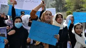 Afghan Women Protesting